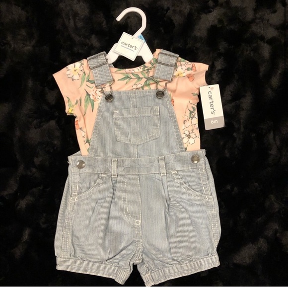 Carter's Other - Carter’s Baby Girl Spring/Summer Overalls Outfit